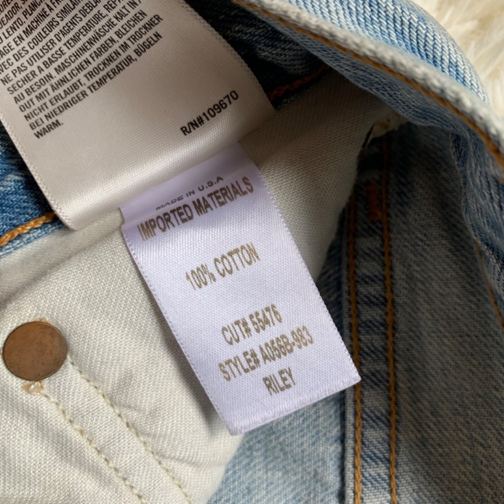 Agolde Riley High Rise Button Fly Jeans Size 27 - Picture 10 of 14